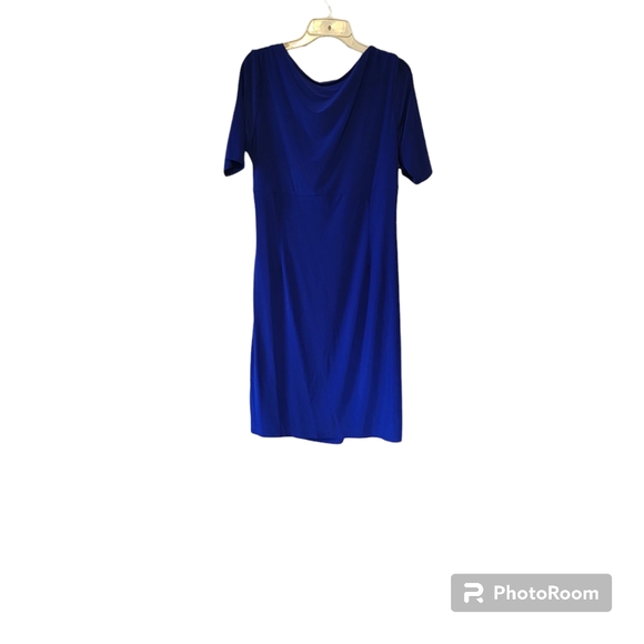 Evan Picone Blue dress sz 16 - Picture 3 of 7